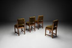 Set of Four European Upholstered Dining Chairs Europe Mid 20th Century - 4263058
