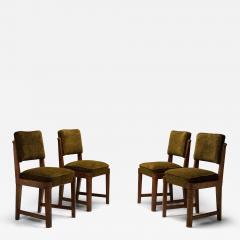 Set of Four European Upholstered Dining Chairs Europe Mid 20th Century - 4267418