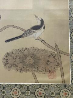 Set of Four Framed Chinese Silk Flower and Bird Paintings - 2539594