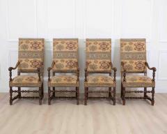 Set of Four French 20th Century Louis XIII Style Armchairs - 4737275