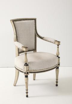 Set of Four French Directoire Painted Fauteuils - 4177907