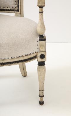 Set of Four French Directoire Painted Fauteuils - 4177923
