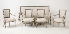 Set of Four French Directoire Painted Fauteuils - 4177925
