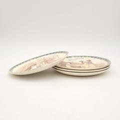 Set of Four French Fa ence Plates circa 1900 - 3957035