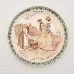 Set of Four French Fa ence Plates circa 1900 - 3957039