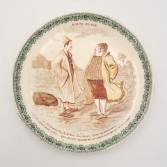 Set of Four French Fa ence Plates circa 1900 - 3957043