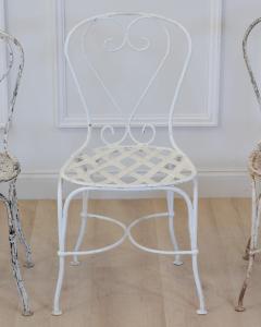 Set of Four French Garden Chairs 20th Century - 4821363