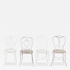 Set of Four French Garden Chairs 20th Century - 4825708