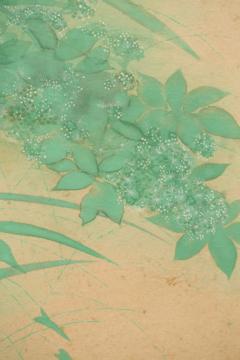 Set of Four Fusuma Sliding Door Panels Wild Lily Patch - 299912