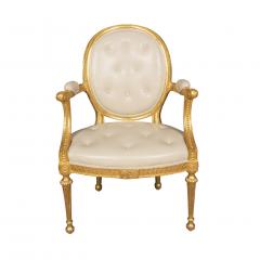 Set of Four George III Style Giltwood Armchairs - 3740442