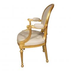 Set of Four George III Style Giltwood Armchairs - 3740446