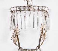 Set of Four Impressive Starburst Gustavian Crystal Sconces - 4646562