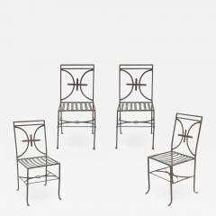 Set of Four Iron and Zinc Chairs - 2105899