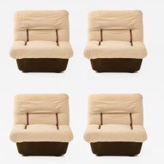 Set of Four Italian 1970s Lounge Chairs by Lev Lev - 2486038