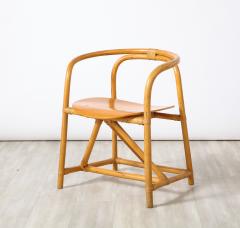 Set of Four Italian Bamboo and Wood Dining Chairs - 2635715