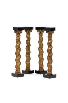 Set of Four Italian Baroque Solomonic Column Models Mid 18th Century - 4198058