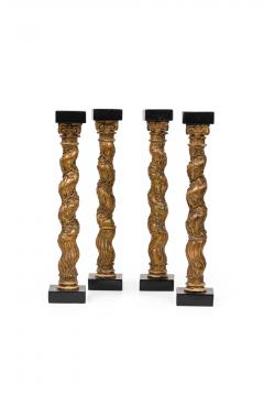 Set of Four Italian Baroque Solomonic Column Models Mid 18th Century - 4198059