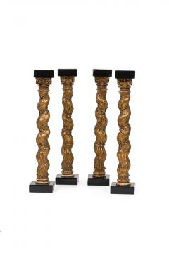Set of Four Italian Baroque Solomonic Column Models Mid 18th Century - 4198061