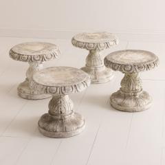 Set of Four Italian Concrete Garden Stools - 3086990