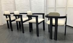 Set of Four Italian Sculptural Dining Chairs - 1651634