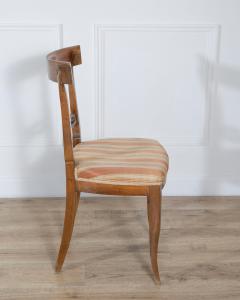 Set of Four Late 18th Early 19th Century Tuscan Walnut Directoire Chairs - 4367693