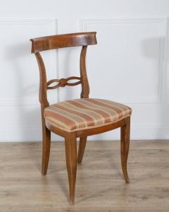 Set of Four Late 18th Early 19th Century Tuscan Walnut Directoire Chairs - 4367694