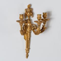 Set of Four Louis XV Ormolu Three Branch Wall Lights Circa 1770 - 4606248
