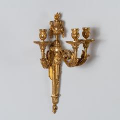 Set of Four Louis XV Ormolu Three Branch Wall Lights Circa 1770 - 4606251