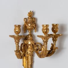 Set of Four Louis XV Ormolu Three Branch Wall Lights Circa 1770 - 4606256