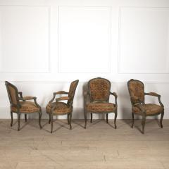 Set of Four Louis XV Revival Armchairs - 3611329