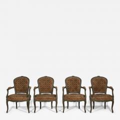 Set of Four Louis XV Revival Armchairs - 3613119