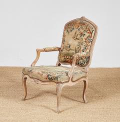 Set of Four Louis XV Rococo Armchairs in Original Needlework - 4118794