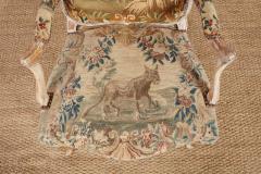 Set of Four Louis XV Rococo Armchairs in Original Needlework - 4118800