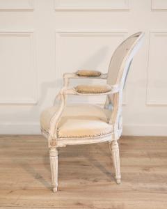 Set of Four Louis XVI Painted Armchairs France circa 1770 1780 - 4451712