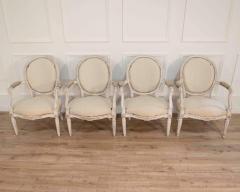 Set of Four Louis XVI Painted Armchairs France circa 1770 1780 - 4451795