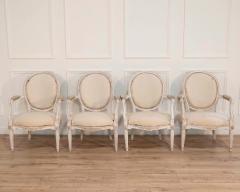 Set of Four Louis XVI Painted Armchairs France circa 1770 1780 - 4451796