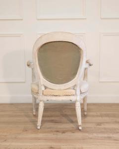 Set of Four Louis XVI Painted Armchairs France circa 1770 1780 - 4451801