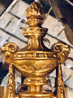 Set of Four Louis XVI Style Bronze and Crystal Rams Head Five Light Sconces - 2977121
