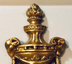 Set of Four Louis XVI Style Bronze and Crystal Rams Head Five Light Sconces - 2977122