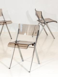 Set of Four Lucite Folding Chairs - 1696471