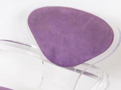 Set of Four Lucite Pretzel Chairs in the Style of Cherner 1970s - 3320750