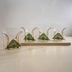 Set of Four Murano Wall Lights by Leucos Italy 1970s - 4419865