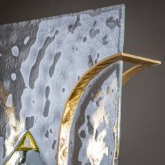 Set of Four Murano Wall Lights by Leucos Italy 1970s - 4419871