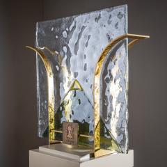 Set of Four Murano Wall Lights by Leucos Italy 1970s - 4419872