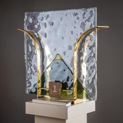 Set of Four Murano Wall Lights by Leucos Italy 1970s - 4419874