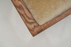 Set of Four Oak Dining Chairs with Geometric Backs Europe Mid 20th Century - 4556316