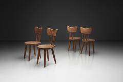 Set of Four Pine Dining Chairs Scandinavia Mid 20th Century - 4515582