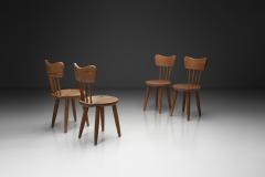 Set of Four Pine Dining Chairs Scandinavia Mid 20th Century - 4515583