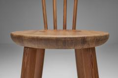 Set of Four Pine Dining Chairs Scandinavia Mid 20th Century - 4515592