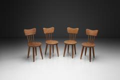 Set of Four Pine Dining Chairs Scandinavia Mid 20th Century - 4519970